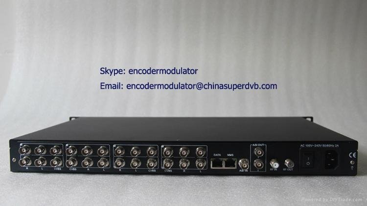 Digital TV 8xCVBS MPEG-2 H.264 Encoder Modulator CS-60801C 2