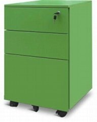 Metal movable steel drawer cabinet mobile pedestal cabinet