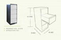 Custom vertical 4 drawers stainless steel cabinet metal drawer cabinet