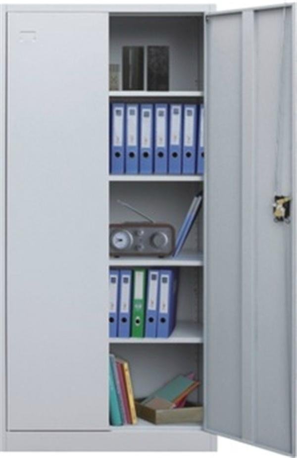 Key lock metal 4 shelves filing cabinet adjustable steel cupboard locker