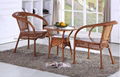 outdoor PE rattan chair set  3