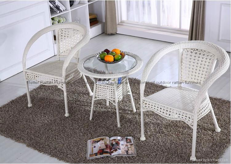 outdoor PE rattan chair set  2