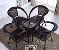 outdoor PE rattan chair set  1