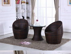 pe nest rattan chair