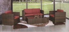 Outdoor PE Rattan Wicker Sectional Sofa Set