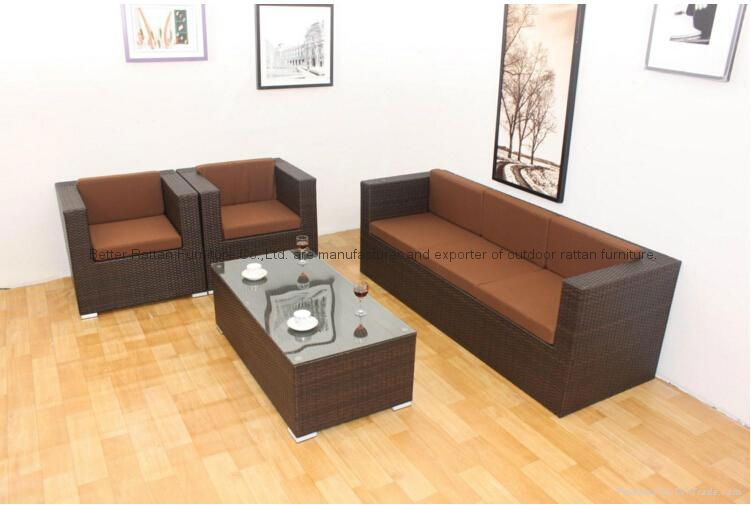 PE Rattan Wicker Sectional Patio Sofa Furniture Set 2
