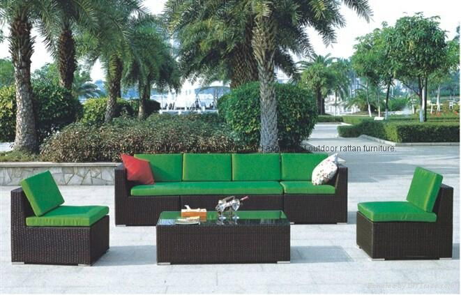 Pe Rattan Garden Furniture Sofa Set