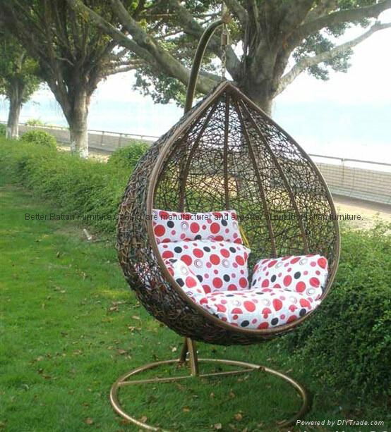 PE rattan hanging chair 3