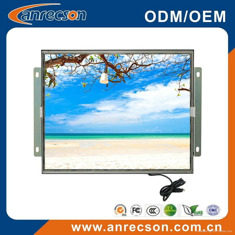 Industrial touchscreen monitor open frame optional 7 to 17 inch 3