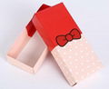 Folding cardboard box for underwear and socks customized pink gift box 2