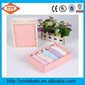 Folding cardboard box for underwear and socks customized pink gift box 5