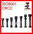 Round Head High Strength Black Rail Fishplate Bolt