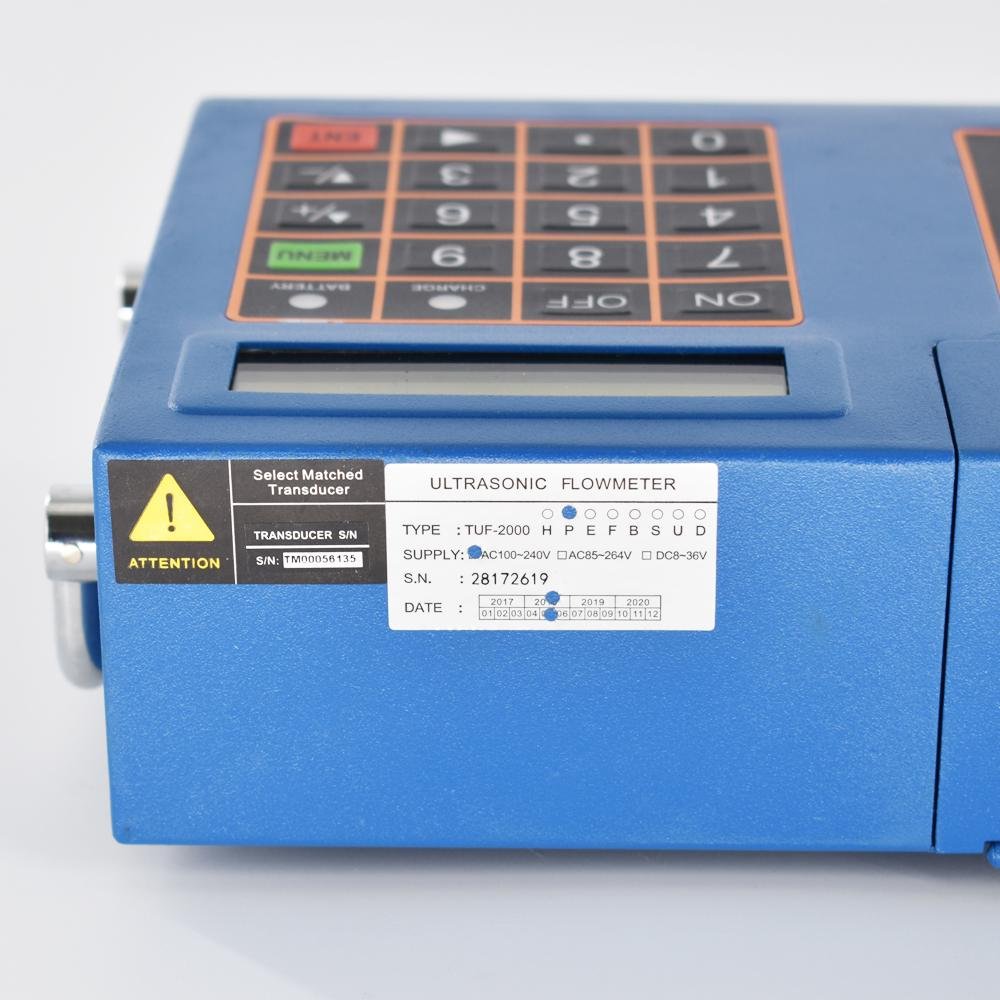 Portable Ultrasonic flow meter TUF-2000P-TM-1 built-in printer digital Flowmeter 8