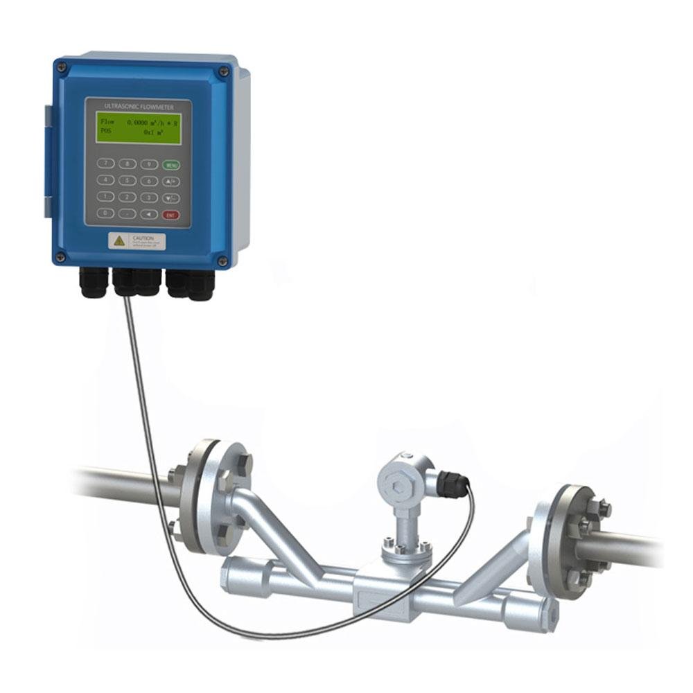 Ultrasonic Flowmeter Wall Mounted IP67 protection TUF-2000B Pipe Type Transducer 2