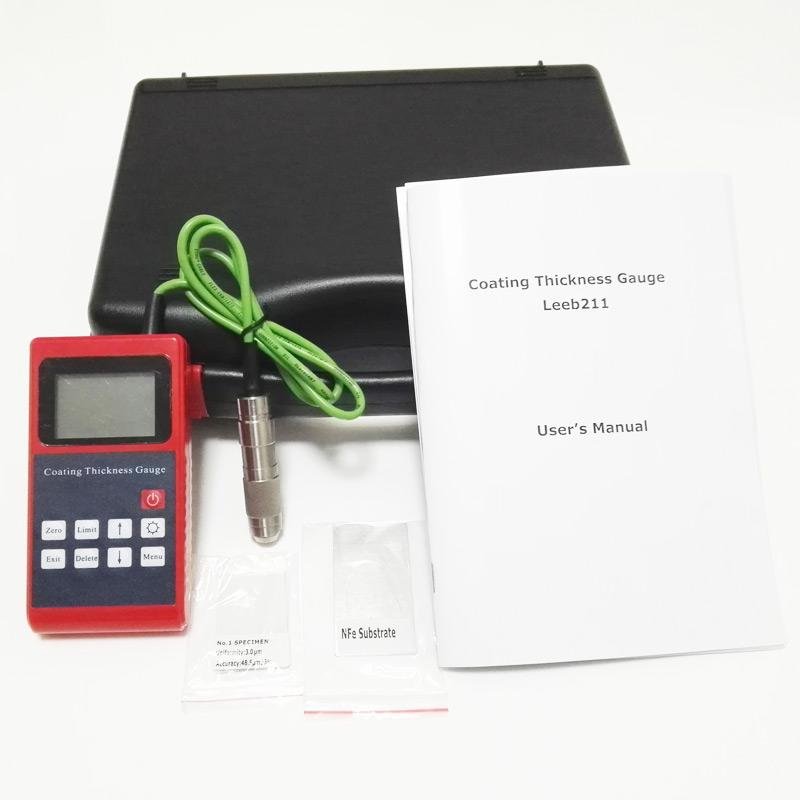Portable Coating Thickness Gauge Leeb211 Eddy current Paint thickness meter 6