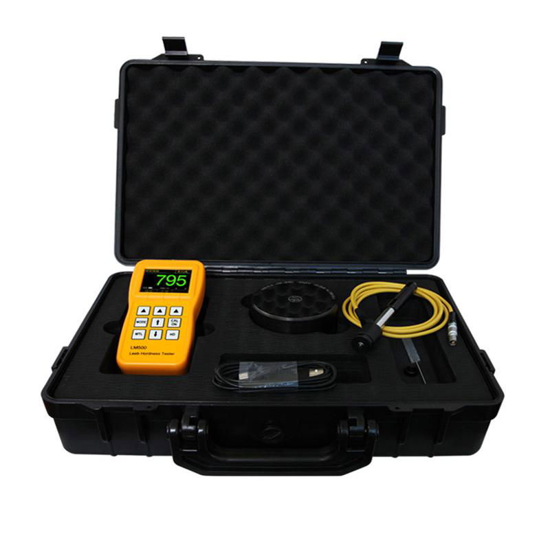 Portable Leeb Hardness Tester Meter LM500 Digital Color Screen Durometer 3