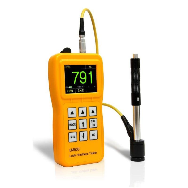 Portable Leeb Hardness Tester Meter LM500 Digital Color Screen Durometer