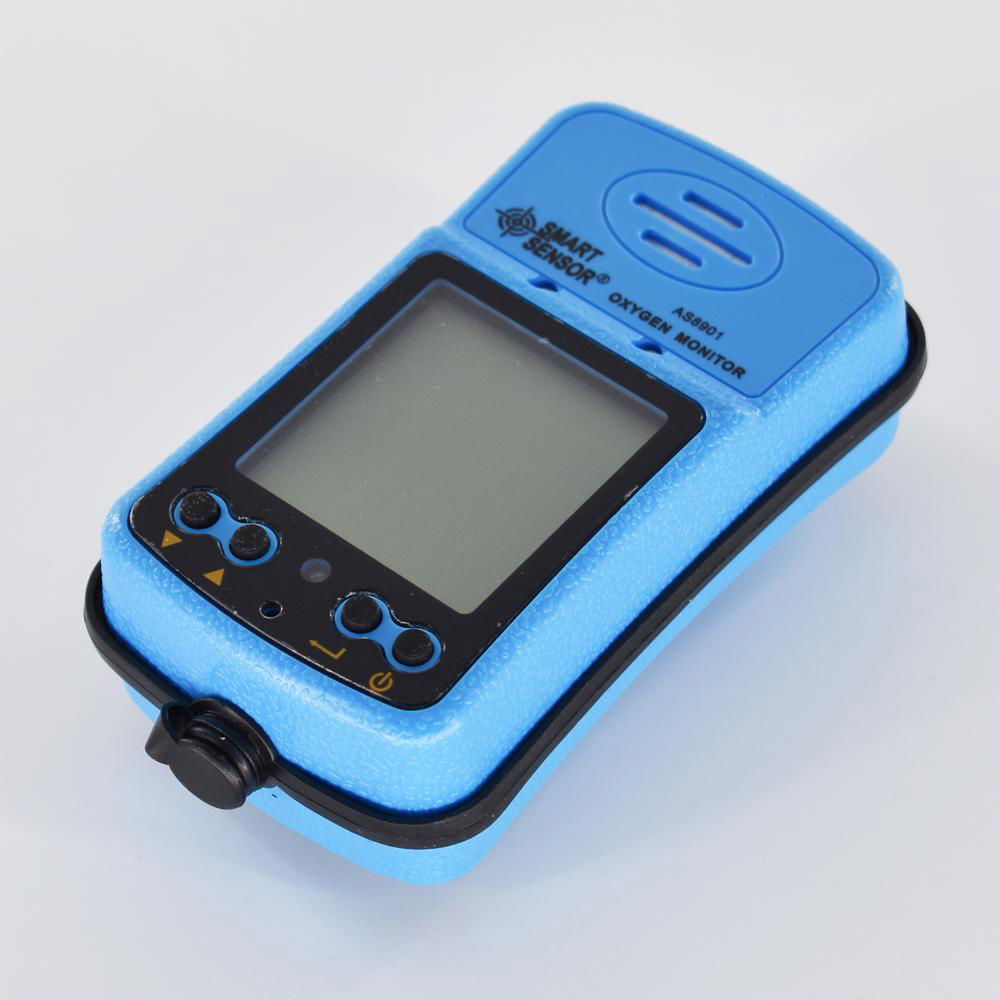 Oxygen Monitor AS8901 O2 Gas Detector 0-30% VOL Sound Light Alarm 3