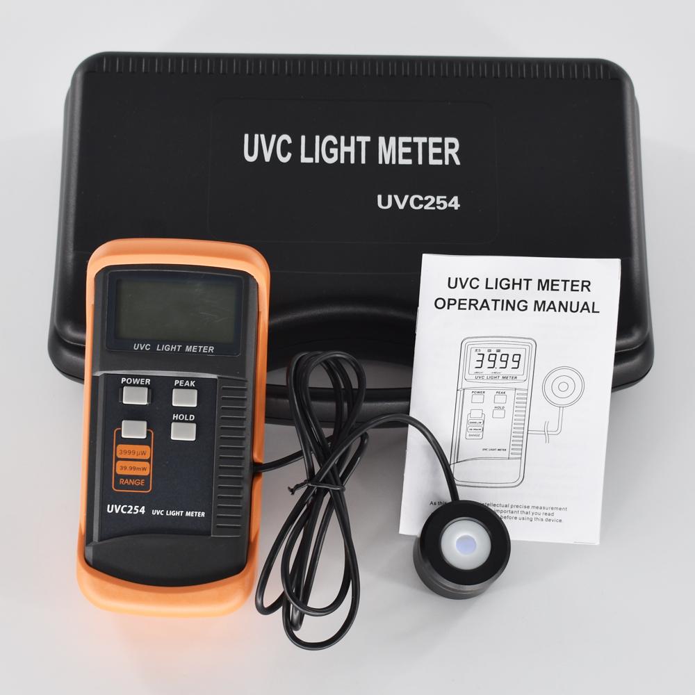 UVC Light Meter UVC254 UV meter measurement of UV radiation intensity Radiometer 5