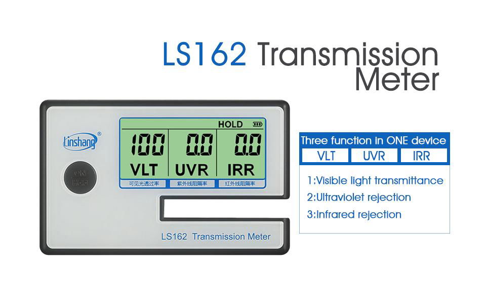 Transmission Meter solar film glass window tint VL transmittance UV IR rejection 3