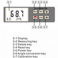 Multi-Angle Glossmeter gloss meter tester 20,60,85 Measuring Angle 0.1-200Gu