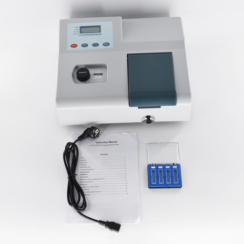 Visible Spectrophotometer 721 3501020nm Wavelength range Spectral