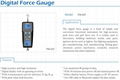 Force Gauge 490N 50kgf 110Lbf digital push pull force tester FM-207-50K 10