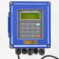 Ultrasonic Flowmeter Wall Mounted IP67 protection TUF-2000B Pipe Type Transducer