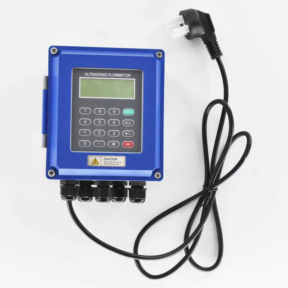 Digital Wall Mounted Ultrasonic Water Flow Meter Flowmeter Heat Meter TUF-2000B 2