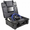 30M Fiberglass push rod sewer inspection camera for leak detection DVR recording 4