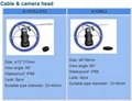30M Fiberglass push rod sewer inspection camera for leak detection DVR recording 10