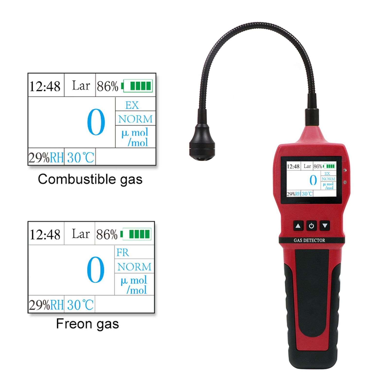 BH-90E CH4/Natural/coal gas flammable Combustible gas Detector Gas Leakage meter 3