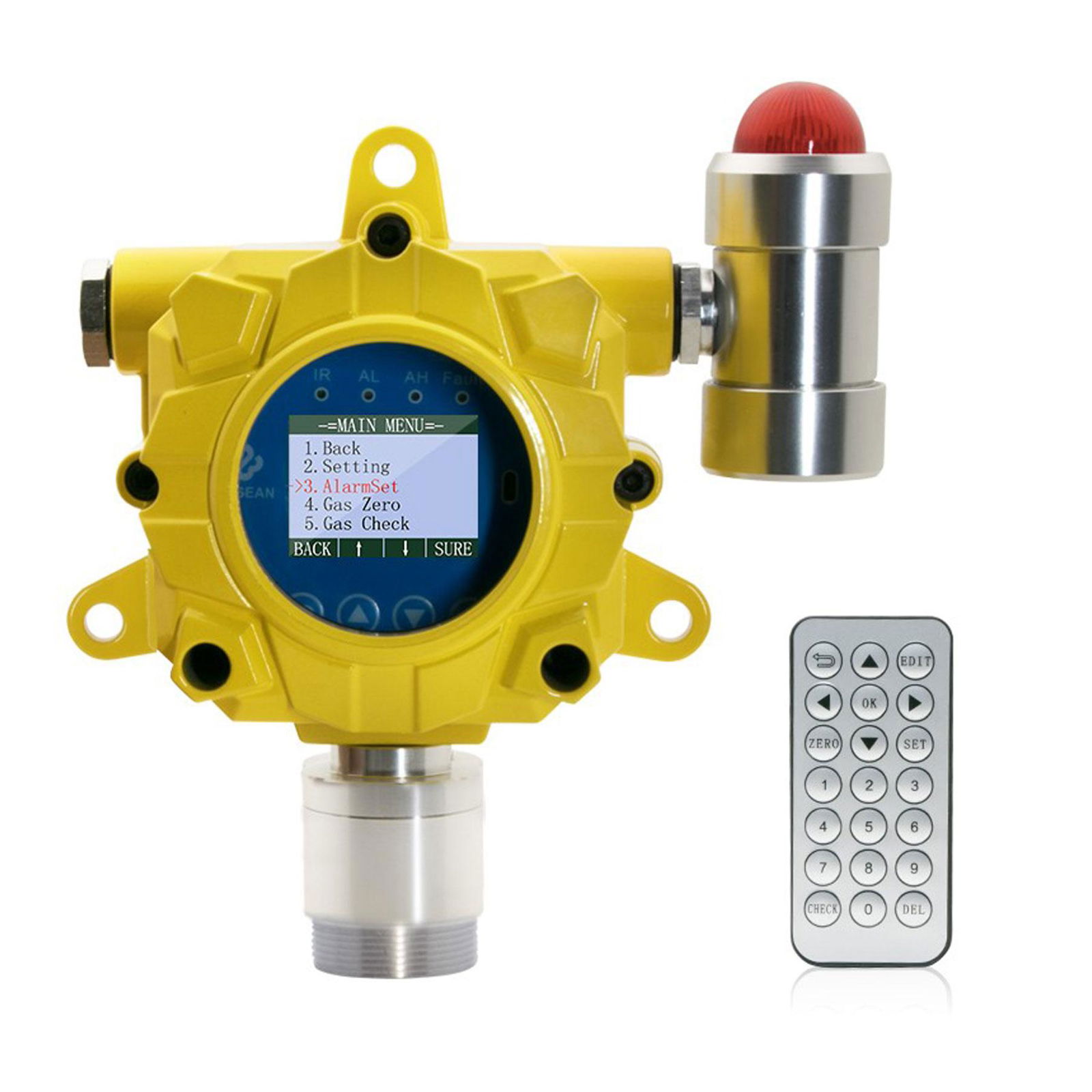 K-G60 Fixed H2S Gas Detector Hydrogen sulfide Gas alarm Monitor Remote Control 2