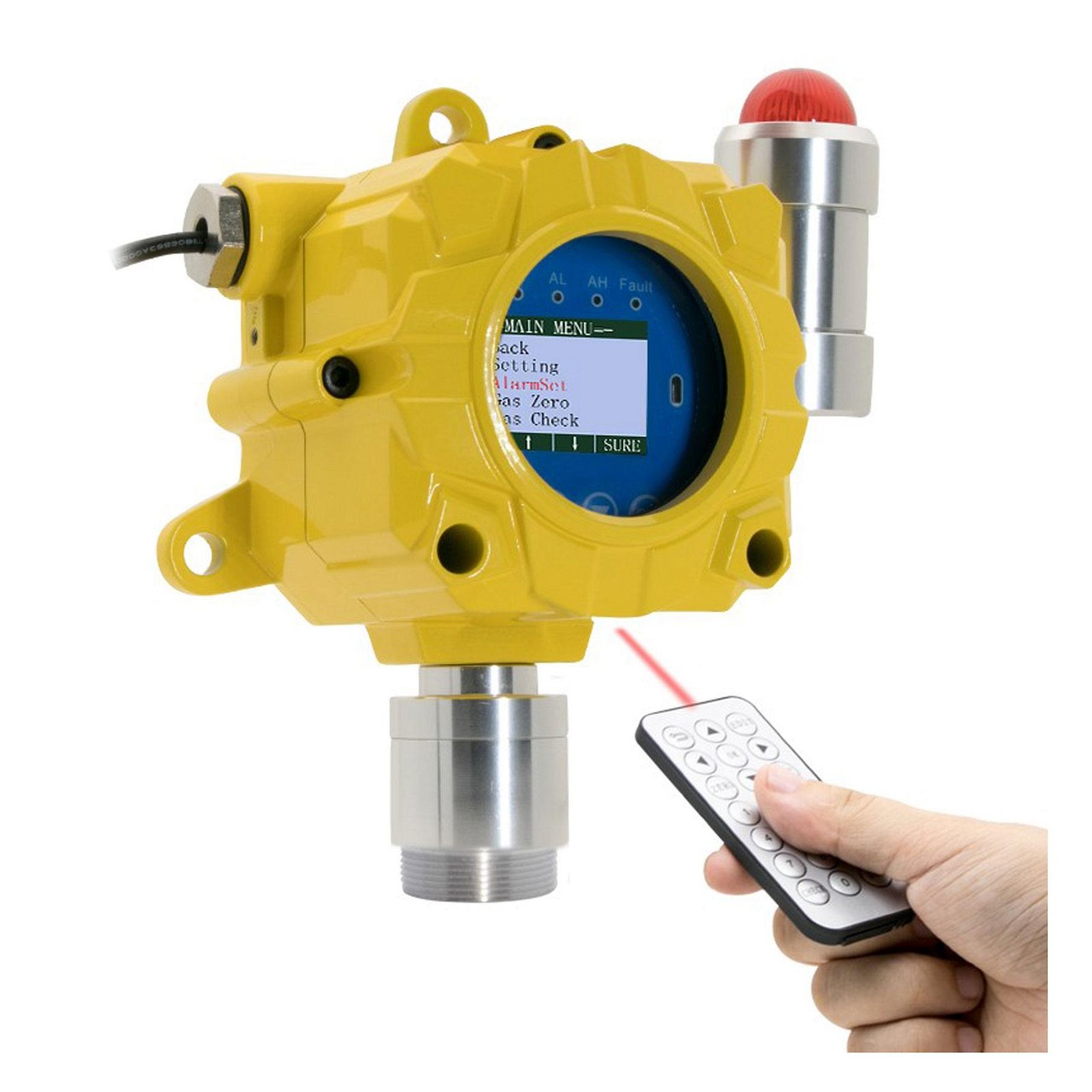 K-G60 Fixed H2S Gas Detector Hydrogen sulfide Gas alarm Monitor Remote Control 3