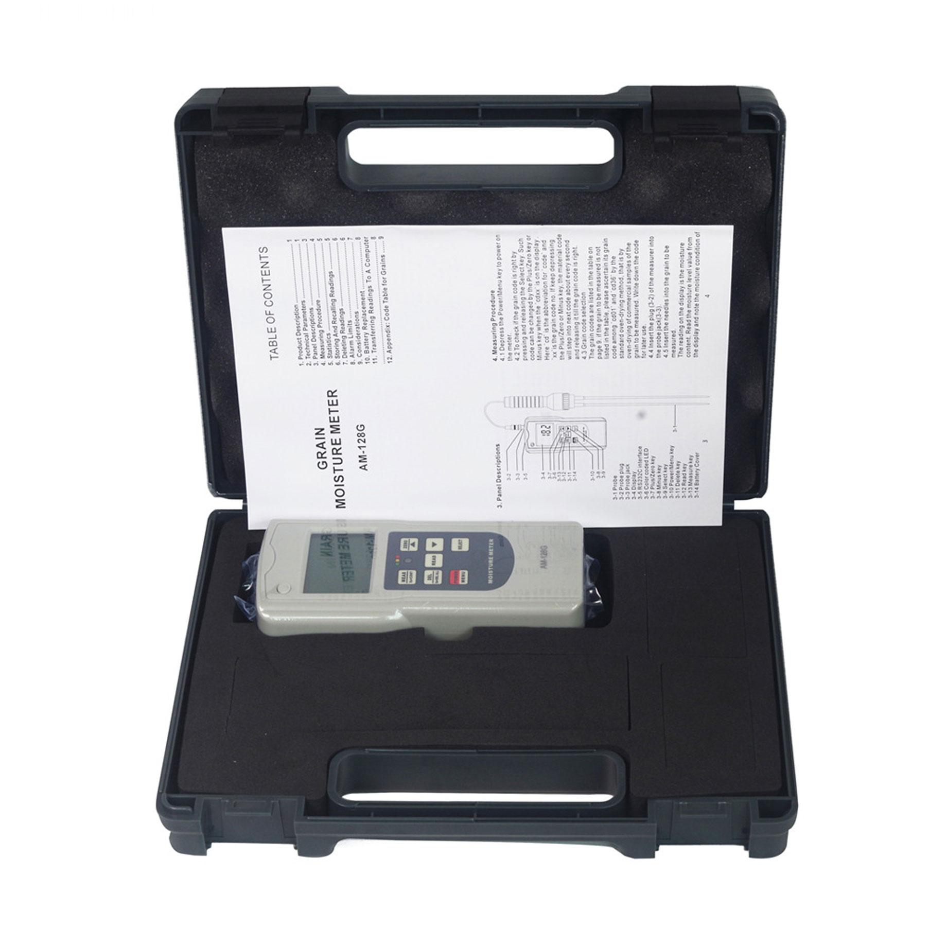 Digital Multifunctional Grain Moisture Meter AM-128G high accuracy measurement 3