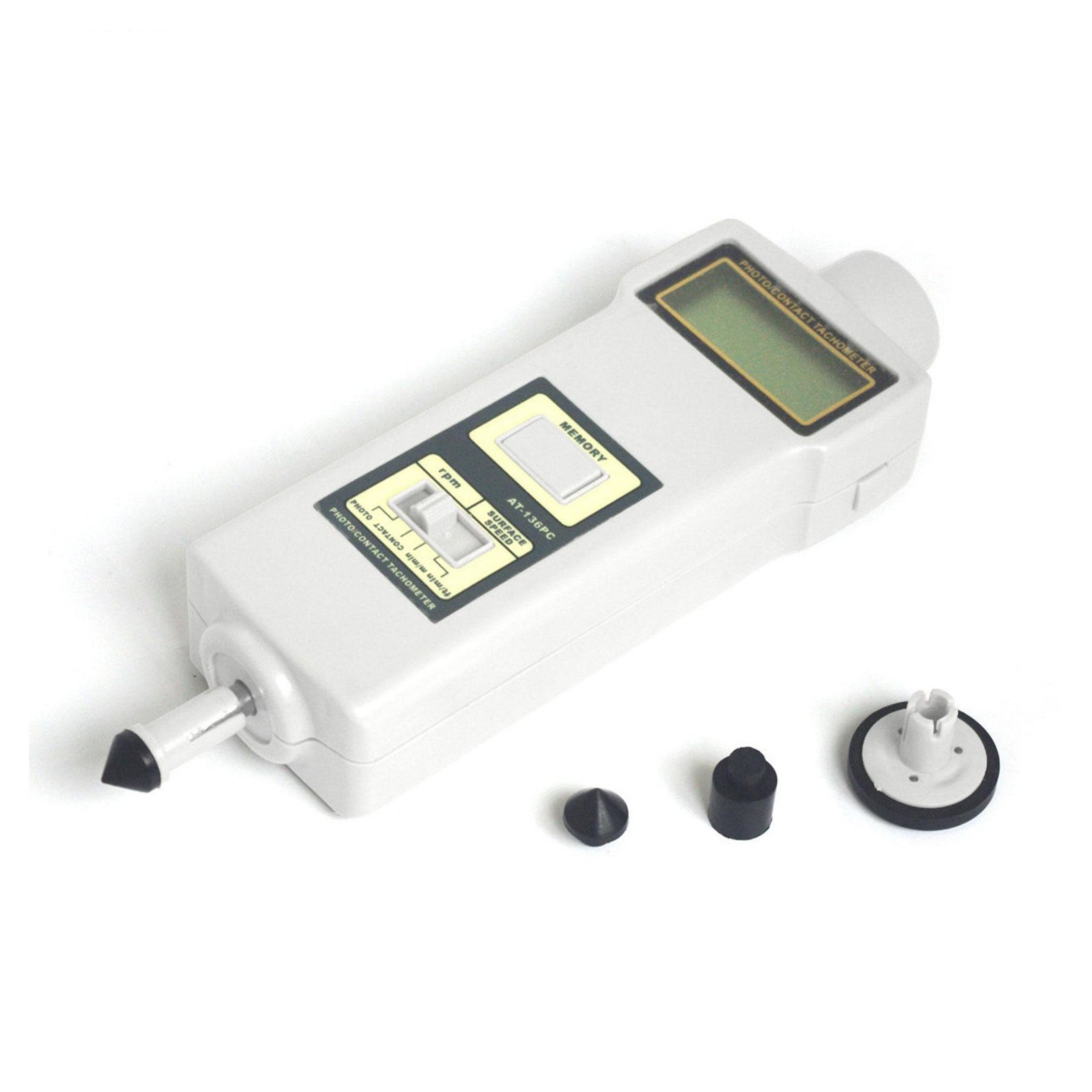 Portable Digital Multifunctional AT-136PC Motor tachometer,surface speedMeter 2