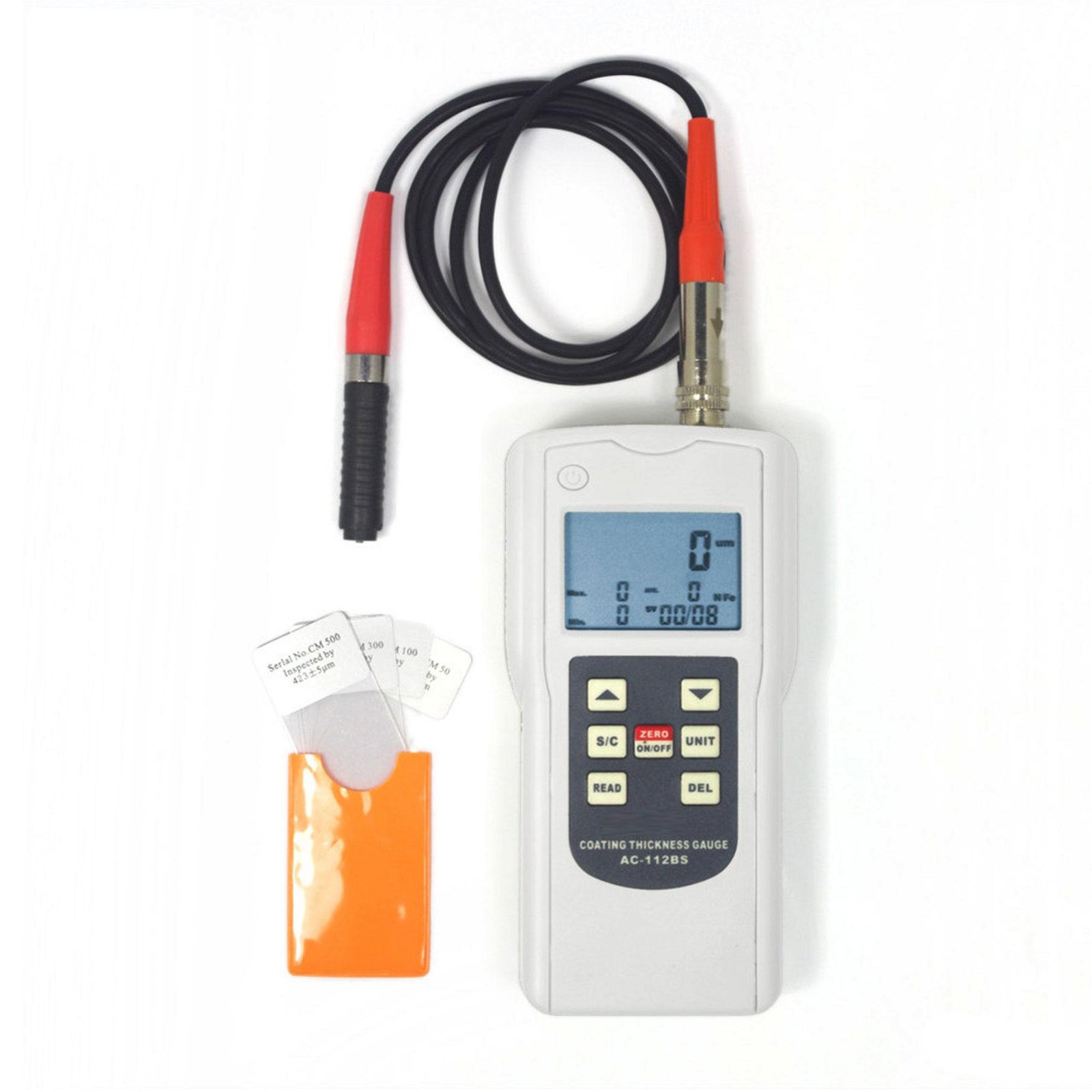 Digital Separate Type Coating Thickness Gauge Meter AC-112BS 0~1250 um