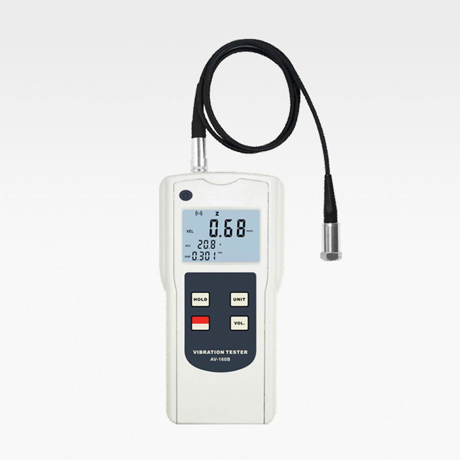 AV-160B Portable Vibration Meter with Acceleration Velocity Displacement Tester 2