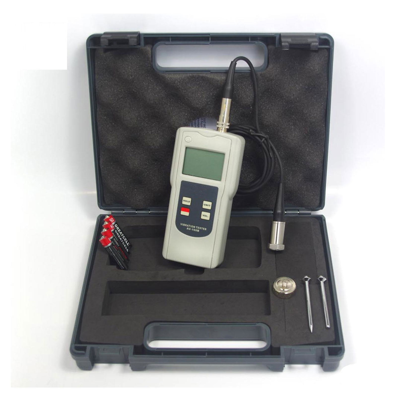 AV-160B Portable Vibration Meter with Acceleration Velocity Displacement Tester 3