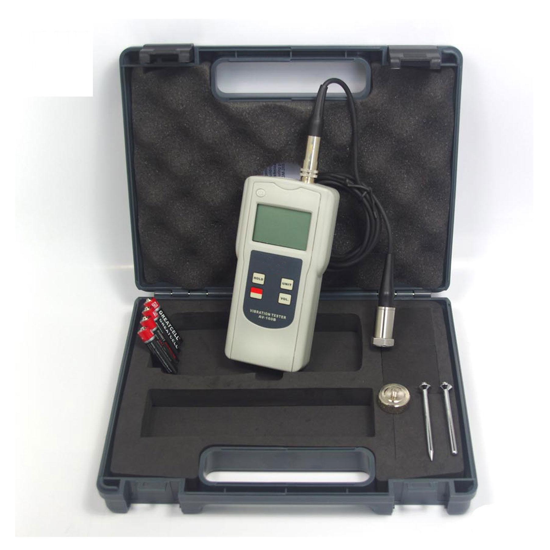 AV160B Portable Vibration Meter with Acceleration Velocity