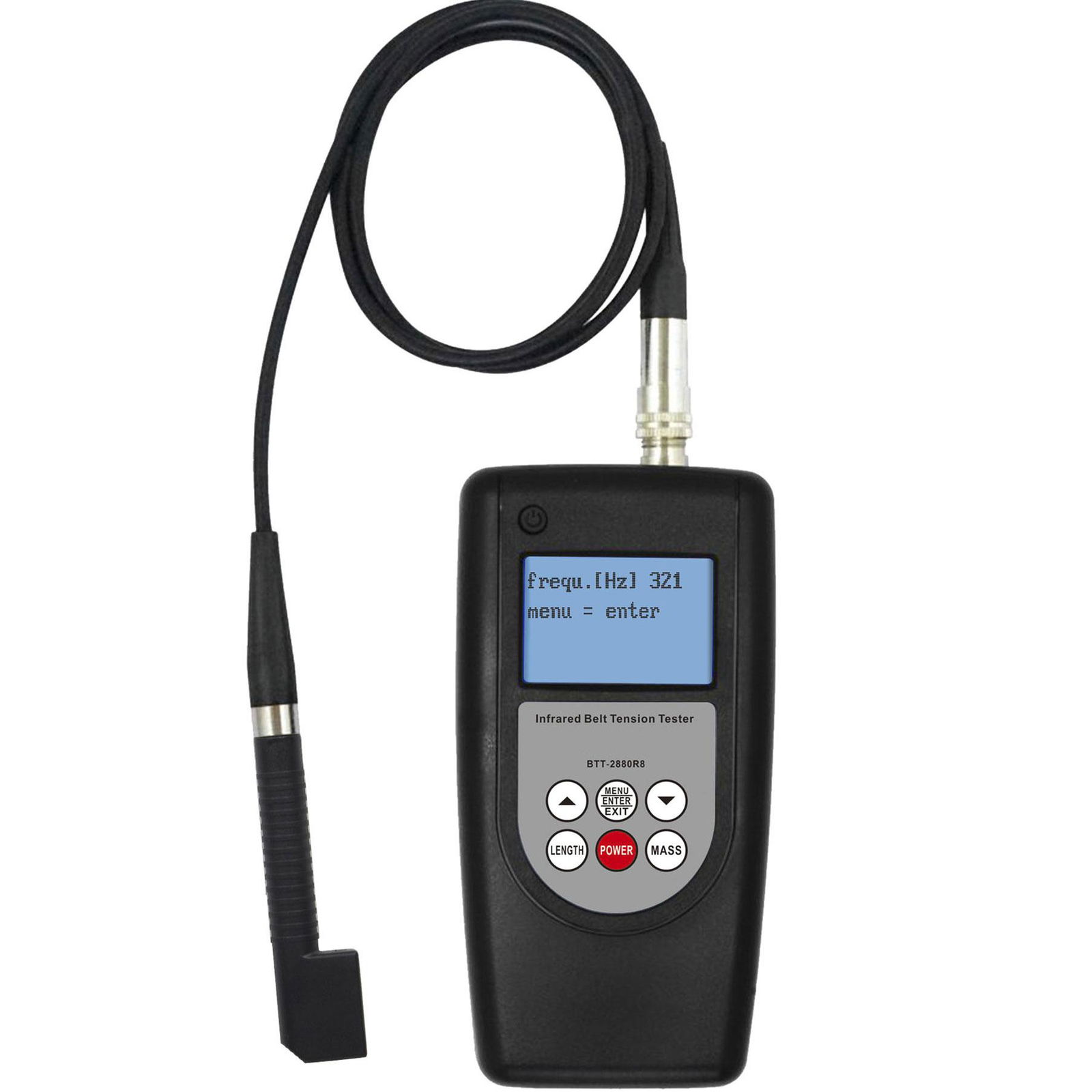 New Portable Infrared Belt Tension Tester BTT-2880R8 Measurement Range 10~800Hz 2