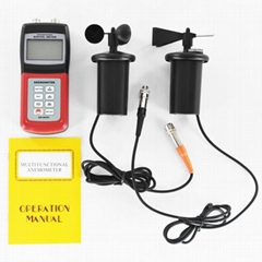 AM-4836C Air velocity/flow sensor3-cup probe Digital Anemometer