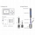 EPX300 Portable Hardness Tester with Wireless printing Durometer Impact Device D