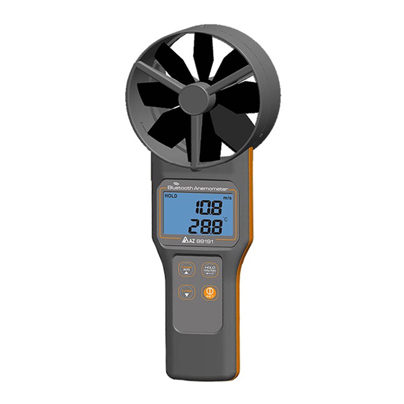 AZ89161 Bluetooth Air Flow Meter air velocity, temperature Wind Speed Meter 2