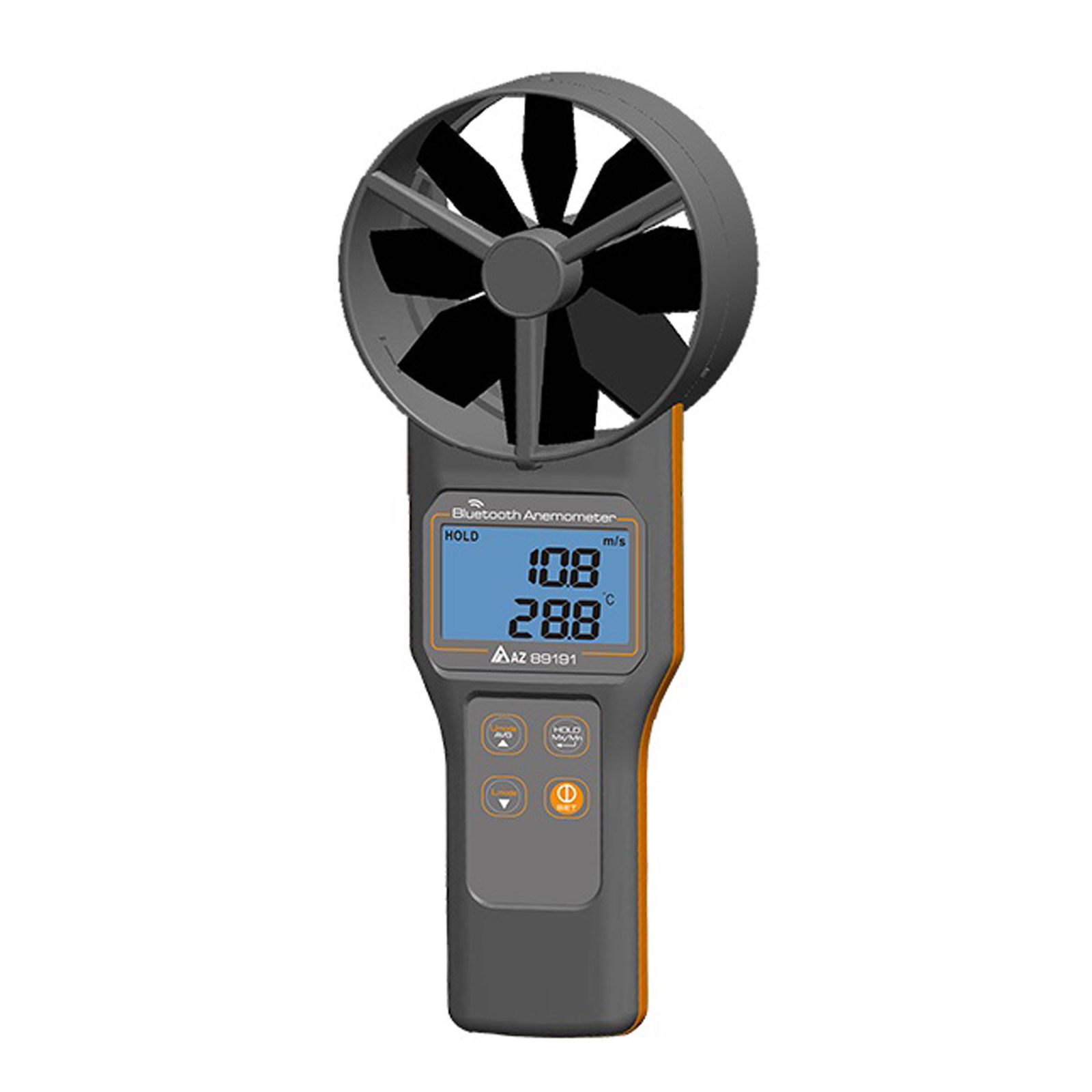 Bluetooth Temp/RH/CO2 Anemometer AZ89191 dew point & wet bulb temperature Tester 2