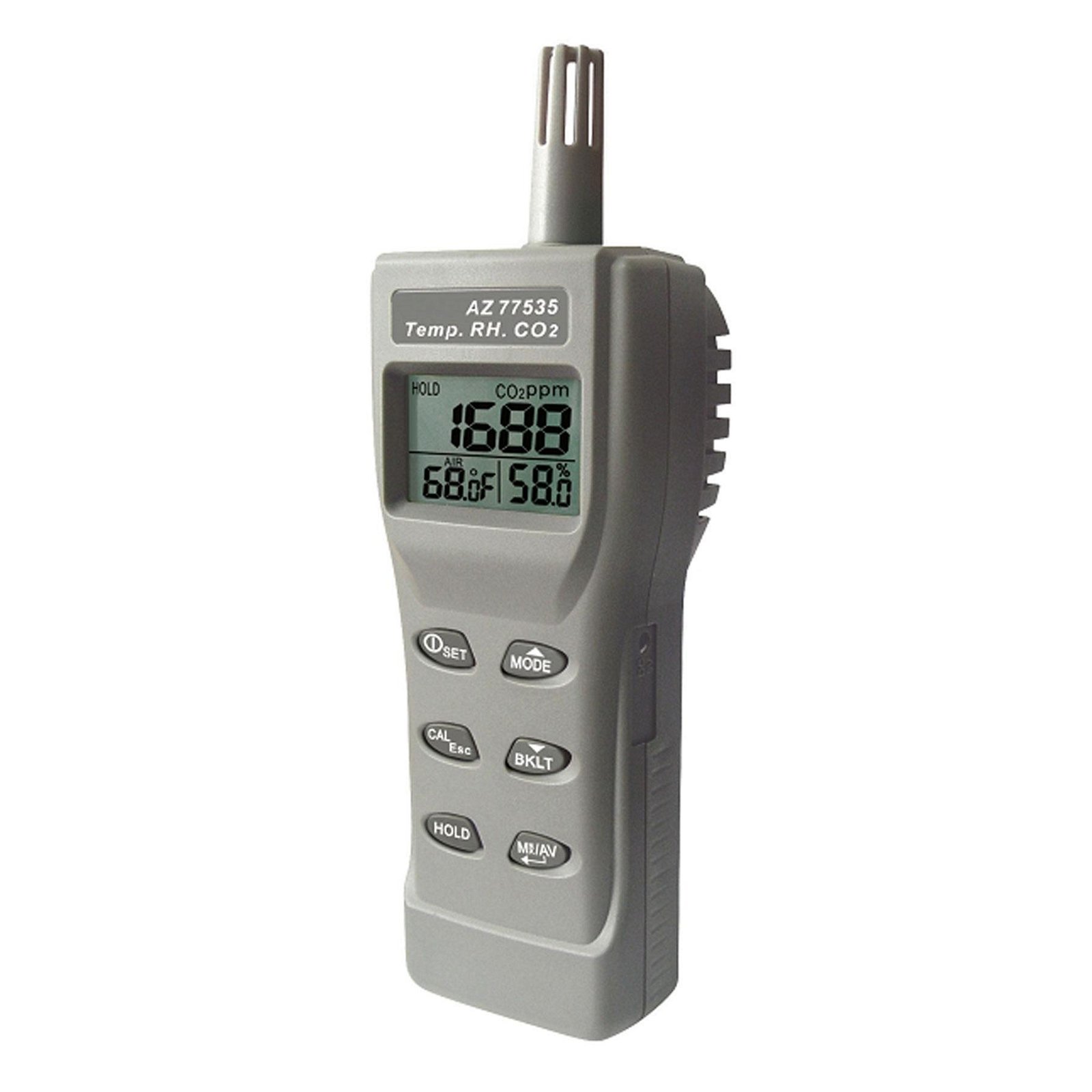 Handheld Carbon Dioxide CO2 Detector AZ77535 CO2 & Temperature Humidity Meter 2