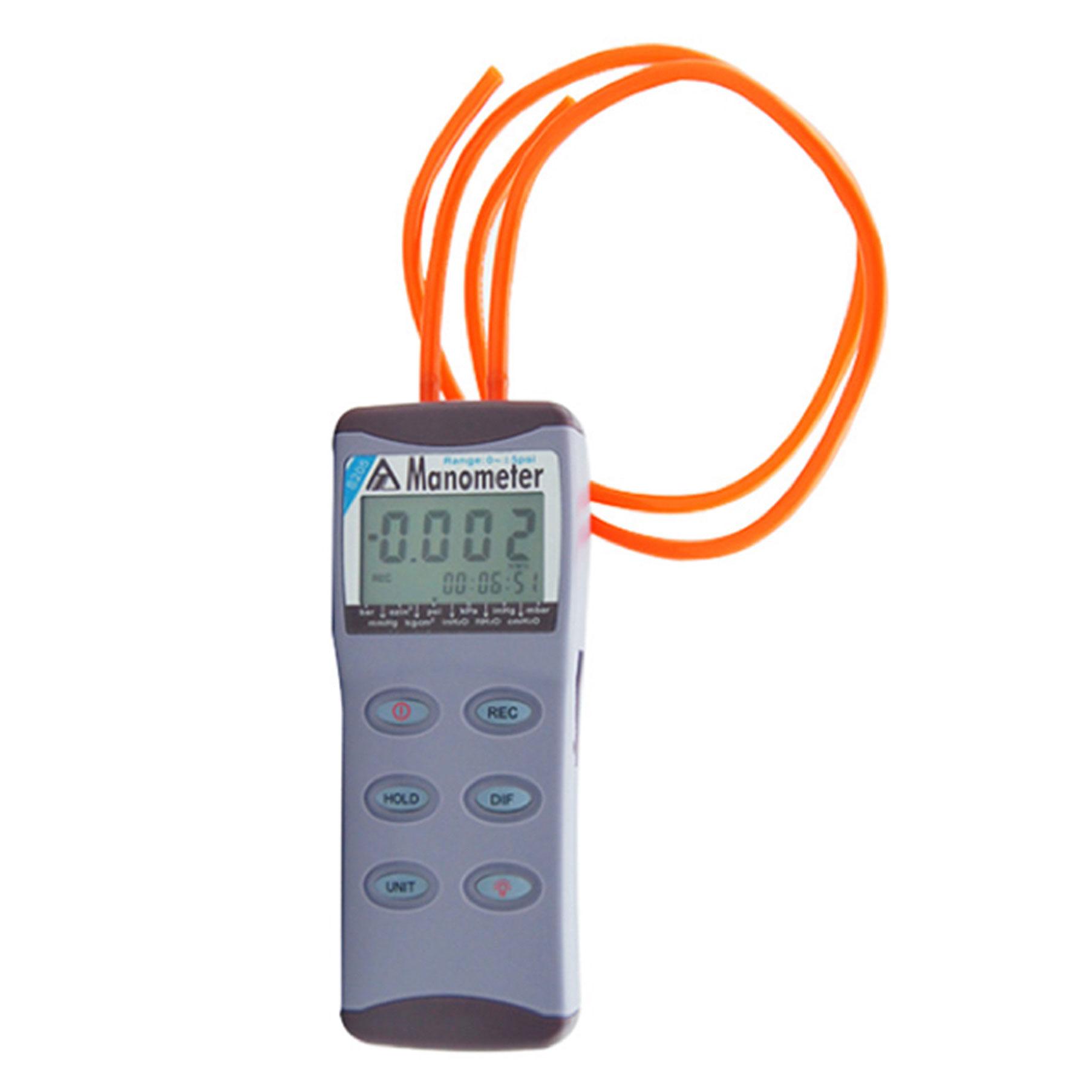 AZ8205 Portable 5 psi Digital Differential Manometer gauge pressure meter 2