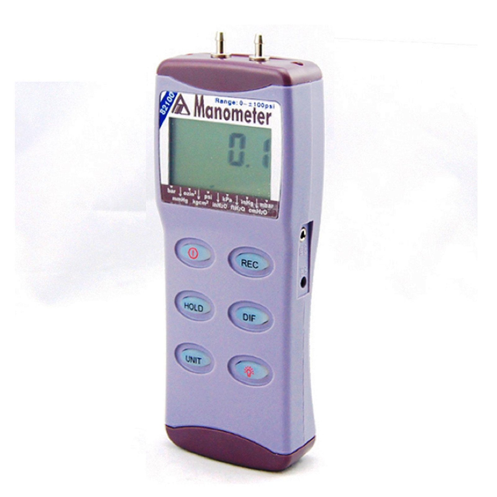 Portable AZ82100 digital gauge/differential pressure meter 100 psi Manometer