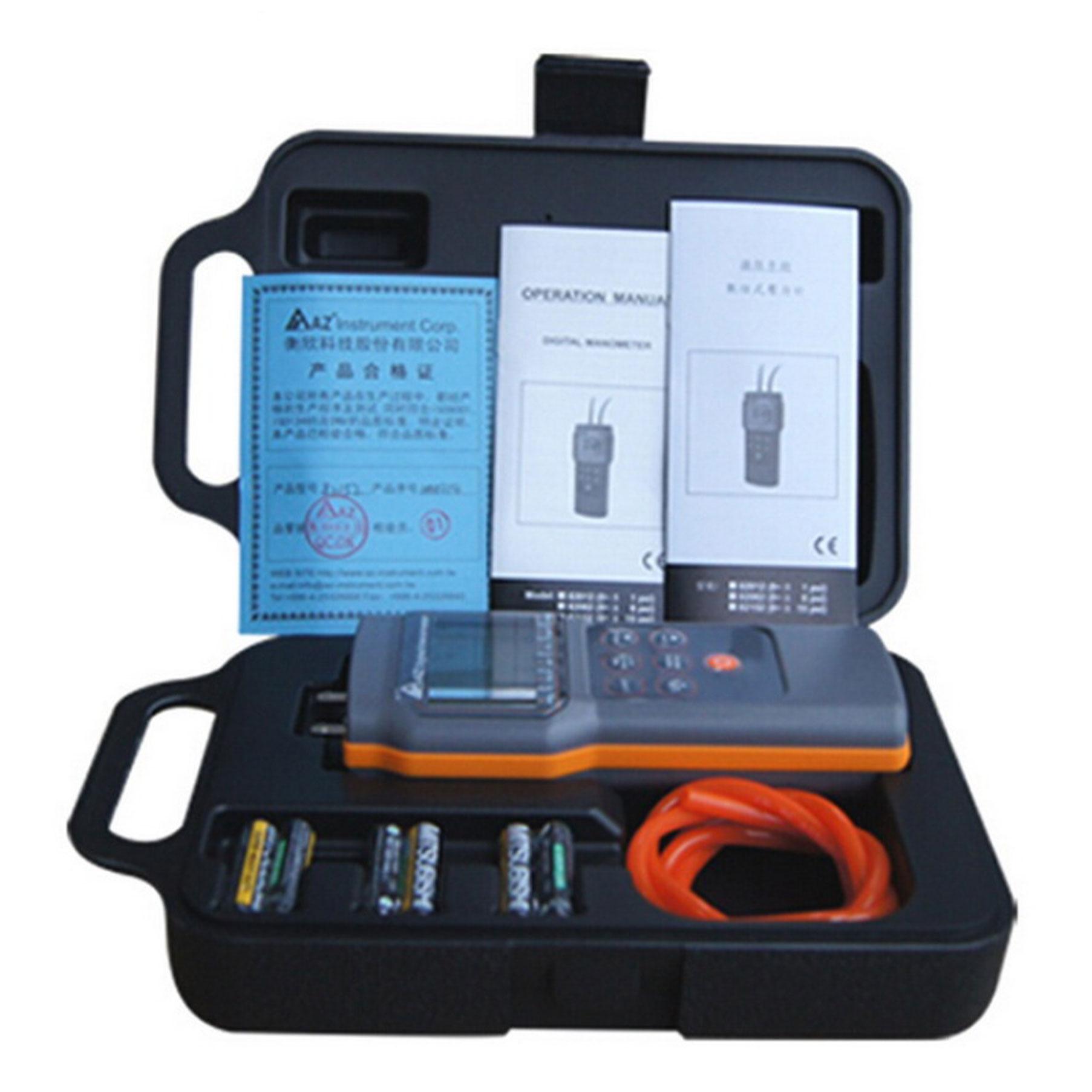 Portable AZ82012 1 psi Economic Digital Manometer Differential Pressure Meter 5