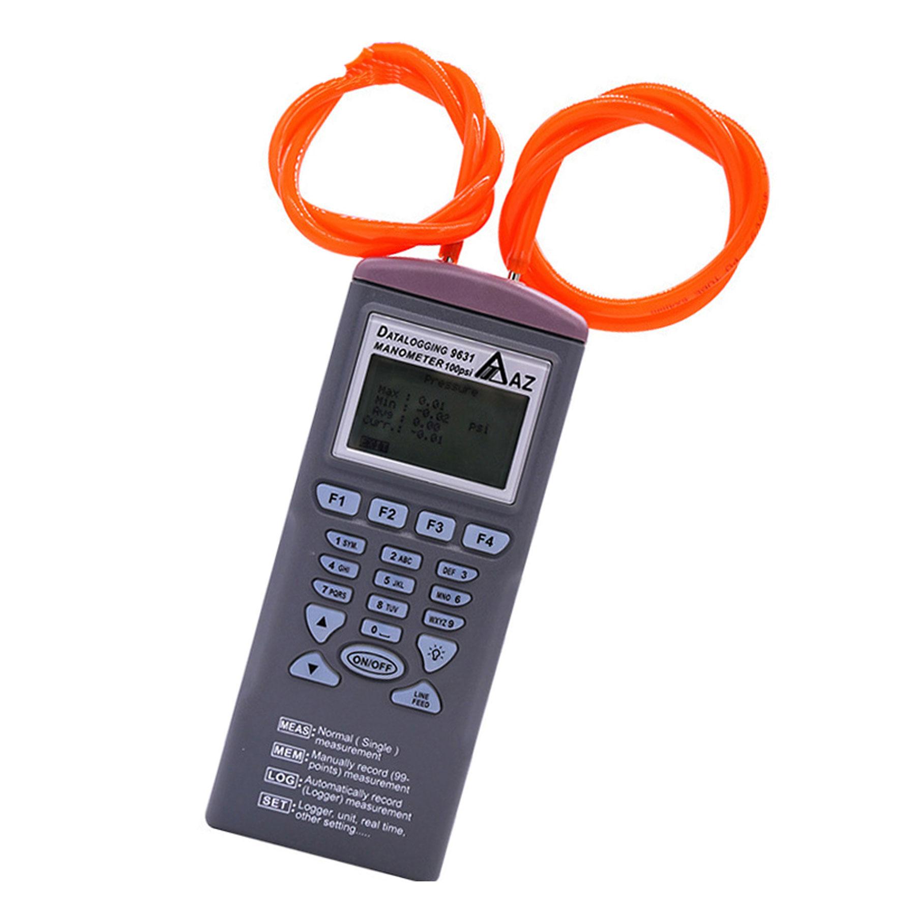 Manometer Recorder AZ9631 100 psi differential pressure Meter Data